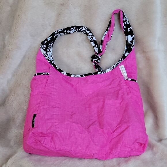THIRTY-ONE BLACK FLORAL BRUSHSTROKE INSIDE OUT REVERSIBLE TOTE BAG - NWOT - Picture 12 of 12